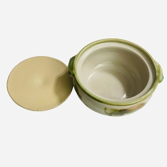 LOUISVILLE Stoneware, Kentucky Pear individual casserole dish w/ lids. - Picture 7 of 12